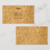 Eucalyptus Burr Veneer Woodgrain in blik Visitekaartje (Voorkant / Achterkant)