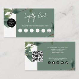 Eucalyptus Business Logo QR Code Loyaliteit Visitekaartje