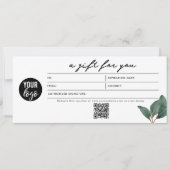 Eucalyptus Cadeaubonnen Bedrijven QR Code (Voorkant)