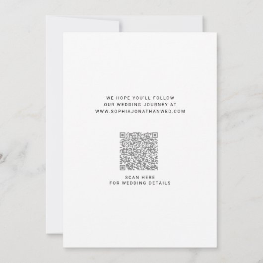 Eucalyptus Calligrafie Minimalistische Botanische Save The Date (Achterkant)