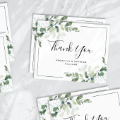 Eucalyptus Calligrafie Trouwbedankkaart