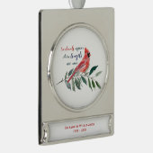 Eucalyptus Cardina Keepomwille Memorial Verzilverd Banner Ornament (Rechts)