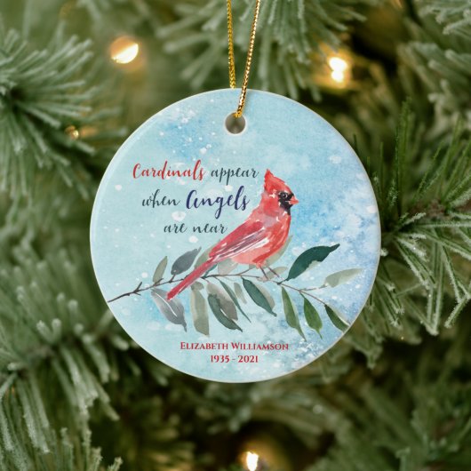 Eucalyptus Cardinals Memorial Keepomwille Foto Keramisch Ornament (Boom)