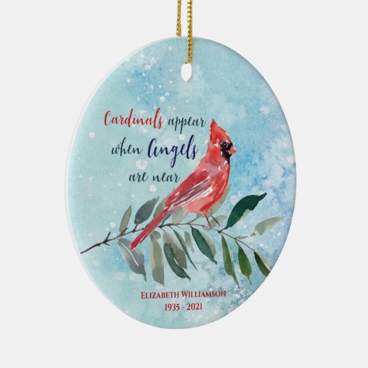 Eucalyptus Cardinals Memorial Keepomwille Foto Keramisch Ornament (Rechts)