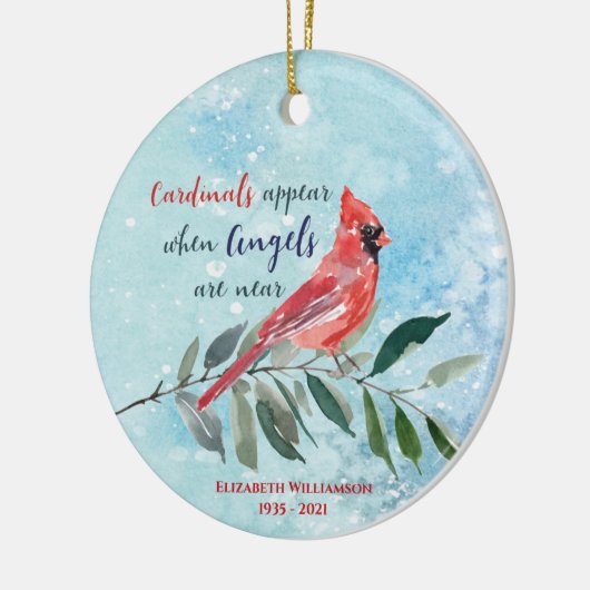 Eucalyptus Cardinals Memorial Keepomwille Foto Keramisch Ornament (Links)