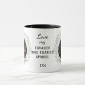 Eucalyptus Cavalier King Charles Spaniel Monogram Mok (Midden)