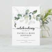 Eucalyptus Celebrating the Life of Funeral Program Programmakaart (Staand voorkant)