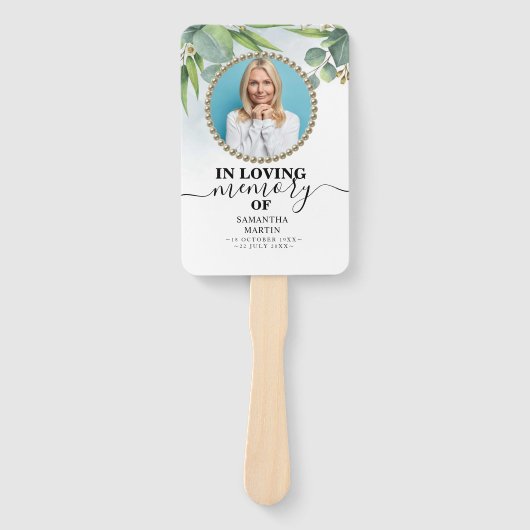 Eucalyptus Celebration of Life Hand Fan Handwaaier (Voorkant)