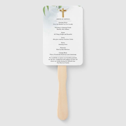 Eucalyptus Celebration of Life Hand Fan Handwaaier (Achterkant)