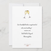 Eucalyptus Champagne Brunch Vrijgezellenfeest nodi Kaart (Achterkant)