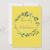 Eucalyptus Citroen Sinaasappel Bruiloft Kaart (Achterkant)