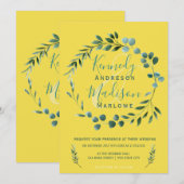 Eucalyptus Citroen Sinaasappel Bruiloft Kaart (Voorkant / Achterkant)