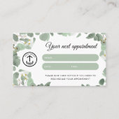 Eucalyptus Client Afspraakkaart Logo QR-code Visitekaartje (Voorkant)