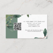 Eucalyptus Client Afspraakkaart QR-code Logo Visitekaartje (Achterkant)