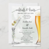 Eucalyptus Cocktails & Brews Couples Shower Kaart (Voorkant)