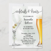 Eucalyptus Cocktails & Brews Couples Shower Kaart (Voorkant)