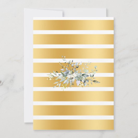 Eucalyptus Cocktails & Brews Couples Shower Kaart (Achterkant)