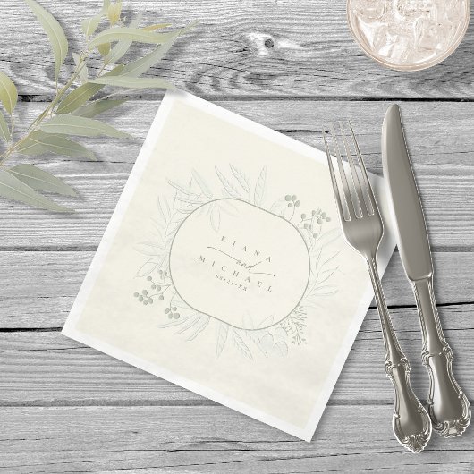 Eucalyptus Color Tones met eiwit ID901 Servet