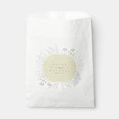 Eucalyptus Color Tones met grote gele ID901 Bedankzakje (Voorkant)