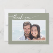 Eucalyptus Color Tones Wedding Green ID901 Bedankkaart (Voorkant)