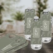 Eucalyptus Color Tones Wedding Green ID901 Flessenhanger