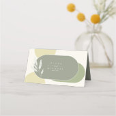 Eucalyptus Color Tones Wedding Table Green2 ID901 Plaatskaartje (Achterkant)