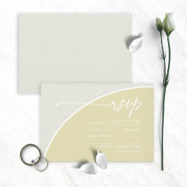 Eucalyptus Color Tones Wedding V1H Green ID901 RSVP Kaartje