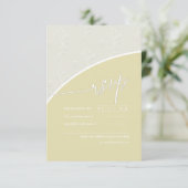 Eucalyptus Color Tones Wedding V1V Green ID901 RSVP Kaartje (Staand voorkant)