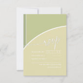Eucalyptus Color Tones Wedding V2V Green ID901 RSVP Kaartje (Voorkant)