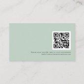 Eucalyptus Company Logo QR Code any professional Visitekaartje (Achterkant)