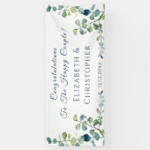 Eucalyptus Congratulations Engagement Party Spandoek (Verticaal)