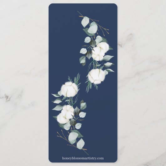 Eucalyptus Cotton | Flat-programma Felt Ecru Programmakaart (Achterkant)