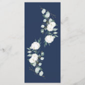 Eucalyptus Cotton | Menu White Modern Wedding (Achterkant)