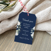 Eucalyptus Cotton | Moderne marinebruiloft Cadeaulabel