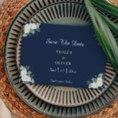 Eucalyptus Cotton | Moderne marinebruiloft Save The Date