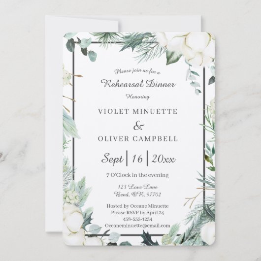 Eucalyptus Cotton | Smelt Ecru-repetitie Kaart (Voorkant)