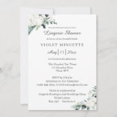 Eucalyptus Cotton | White v2 Lingerie Shower Kaart (Voorkant)