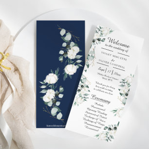 Eucalyptus Cotton   Witboek Modern Flat-programma Programmakaart