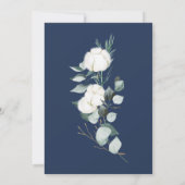 Eucalyptus Cotton | Witte moderne repetitie Kaart (Achterkant)