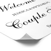 Eucalyptus Couple Shower Welkome Poster Sign (Hoek)