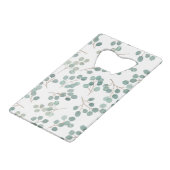 Eucalyptus Creditkaart Flessenopener (Achterkant Gekanteld)