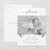 Eucalyptus Crest | Aankondiging van de foto ter ge Briefkaart (Voorkant / Achterkant)