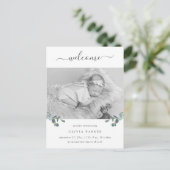 Eucalyptus Crest | Aankondiging van de foto ter ge Briefkaart (Staand voorkant)