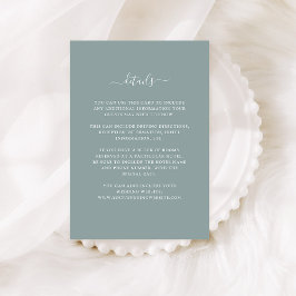 Eucalyptus crest | Details bruiloft gast Informatiekaartje