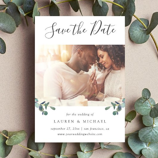 Eucalyptus Crest | Foto Waterverf Save The Date