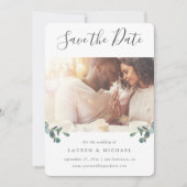 Eucalyptus Crest | Foto Waterverf Save The Date (Voorkant)