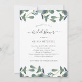 Eucalyptus crest | Groen blad Vrijgezellenfeest Kaart (Voorkant)