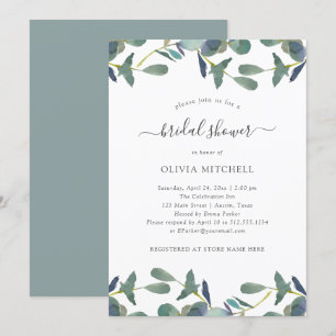 Eucalyptus crest Groen blad Vrijgezellenfeest Kaart
