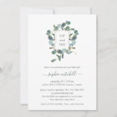 Eucalyptus Crest | Waterverf Baby Sip and See Kaart (Voorkant)