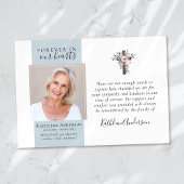 Eucalyptus Cross foto begrafenis dank u kaarten